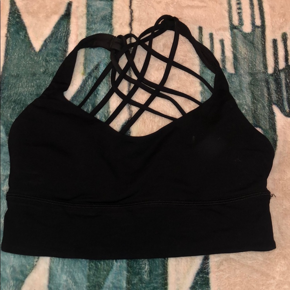 Lululemon black sports bra